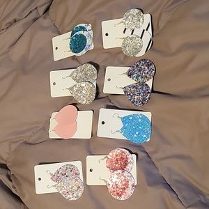 Handmade Faux leather earrings